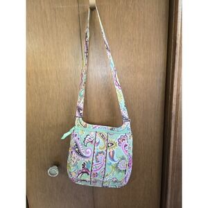 Vera Bradley Saddle Up Magnetic Flap Crossbody Women's Green White